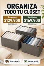 ✨ Caja Organizadora Para Clóset — Ordena Todo Como Una Revista | 🔥 Lleva 2 y Ahorra