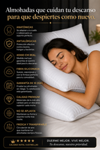 ✨ Set x3 Almohadas Premium Hoteleras 40×60 cm | Fibra Siliconada Antialérgica