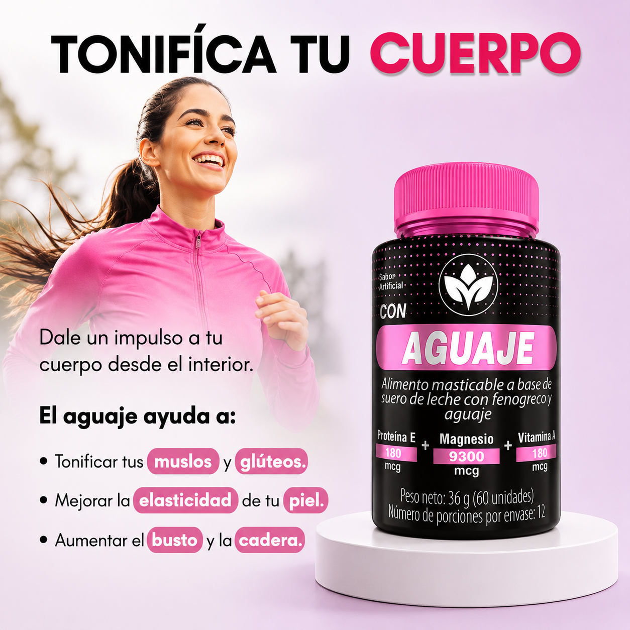 Vitalcom con Aguaje – Equilibrio, Energía y Belleza Natural 🌸 | 60 Cápsulas
