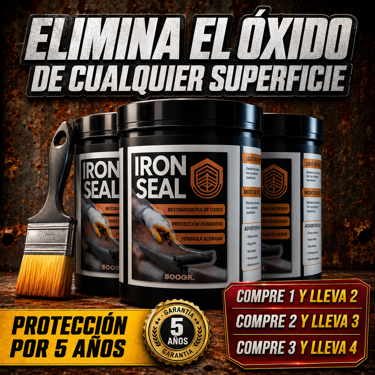 Iron Seal® — Elimina el Óxido y Protege tu Metal al Instante 🛡️