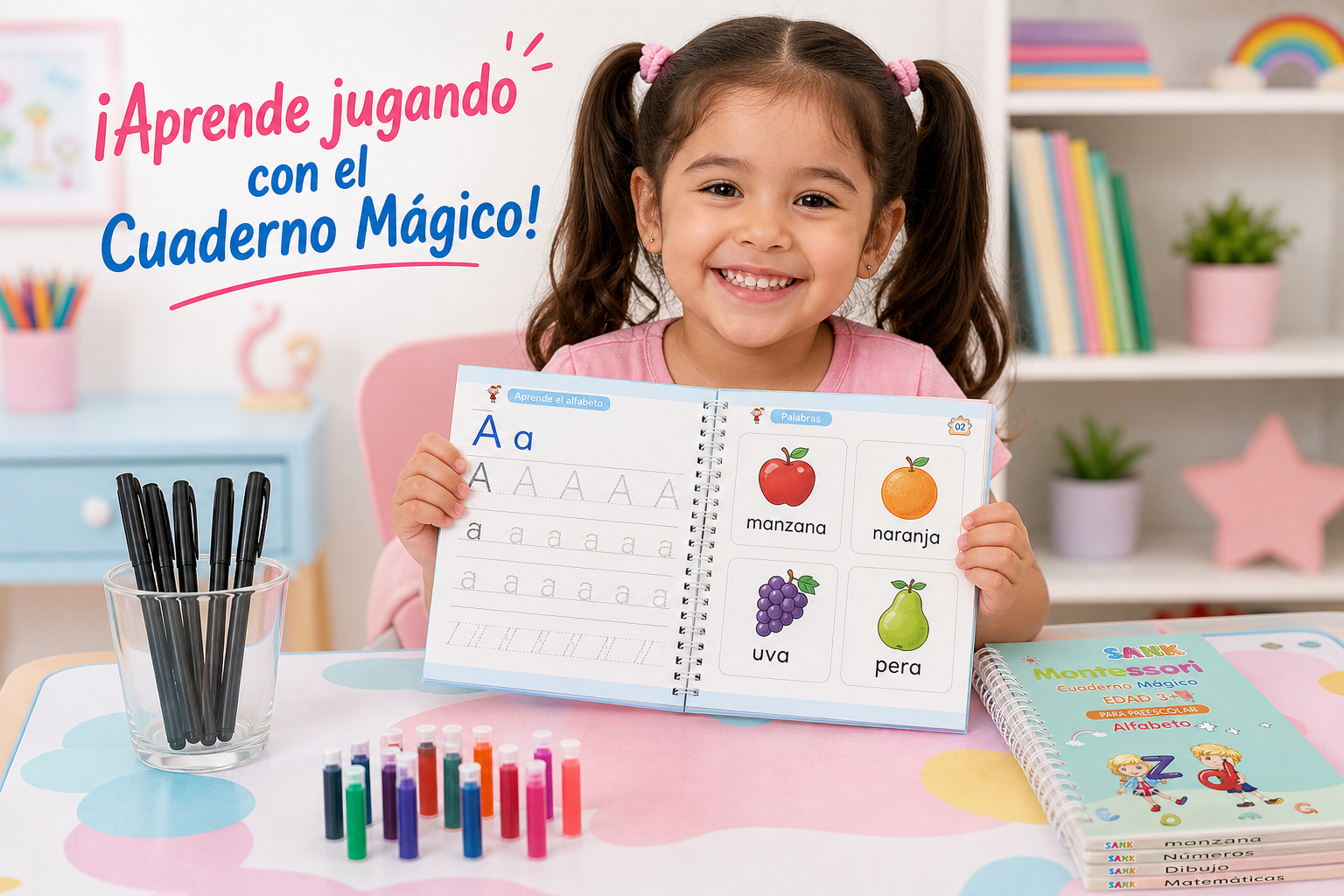 Kit Montessori Cuaderno Mágico 📖🖊️