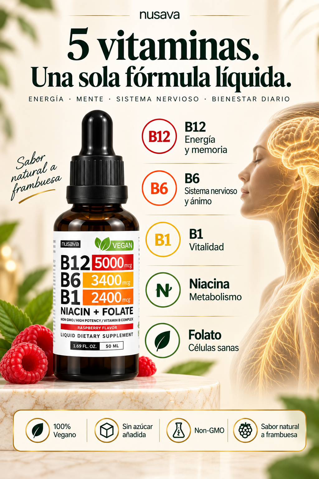 ⚡Vitamina B12® Nusava — Más Energía, Mejor Enfoque ⚡